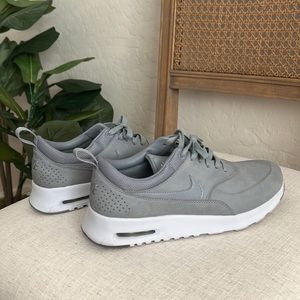 Womens Nike Air Max Thea Gray Suede Sneakers 7.5